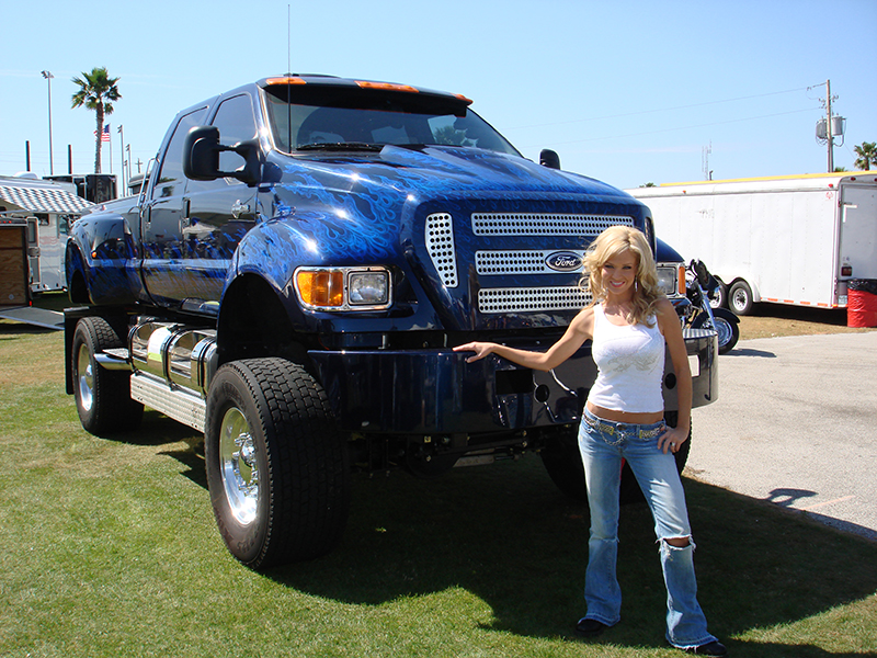 This is one mean Ford pickup. Big, bad, tough